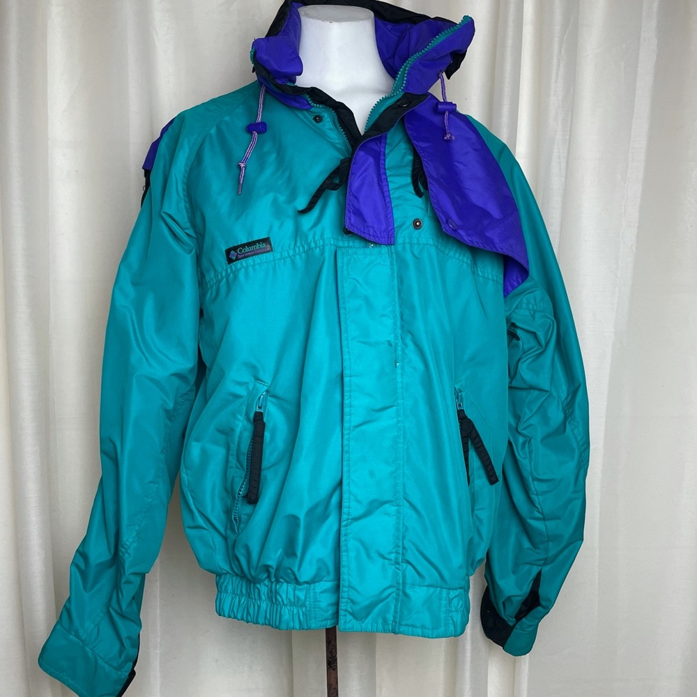 Columbia vintage blue purple winter coat